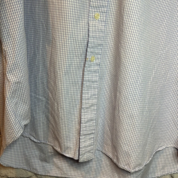 Ralph Lauren | Blake Short Sleeved Button Up Light Purple & White | Size XL - Picture 5 of 6